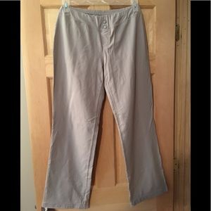 Athleta Tan straight leg stretch pants, M